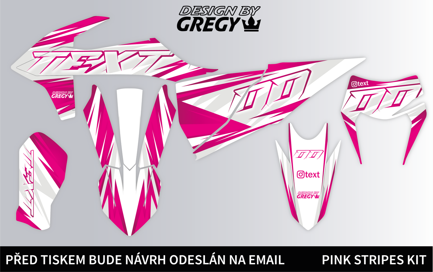 PINK STRIPES Semi-Custom Kit